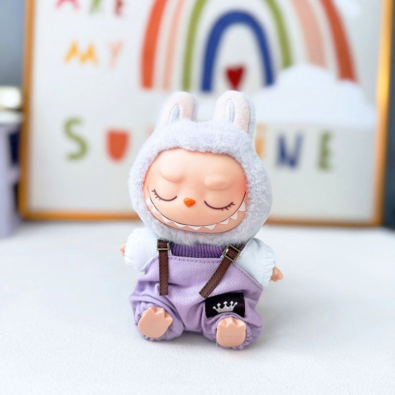 [Clothes only] First/second generation Labubu clothes pendant Labubu sitting party baby clothes skirt overalls cute