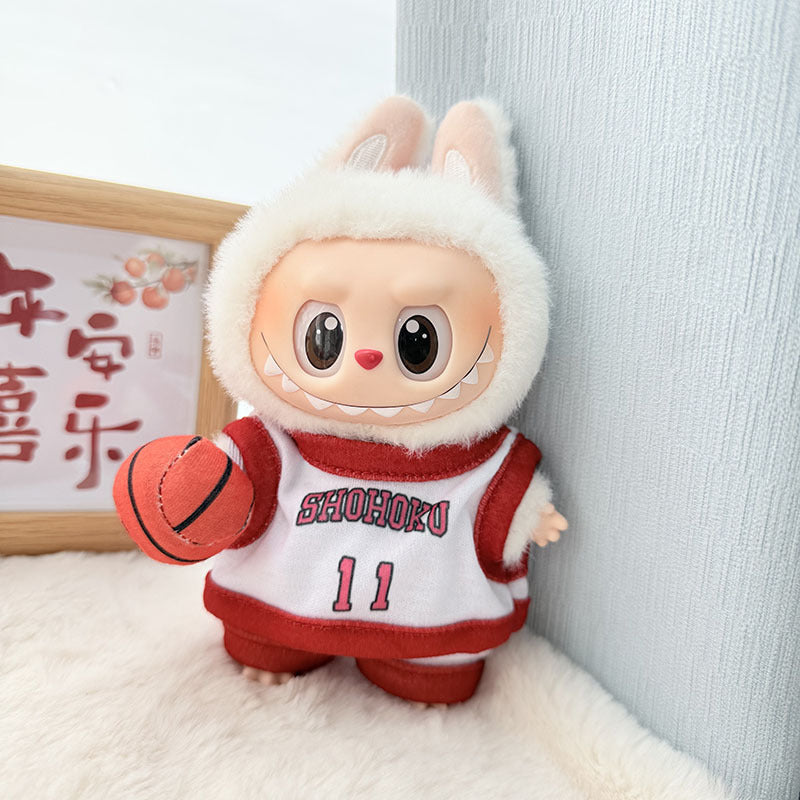 [Clothes only] First and second generation keychain Labubu clothes pendant Labubu pendant jersey set sportswear cute