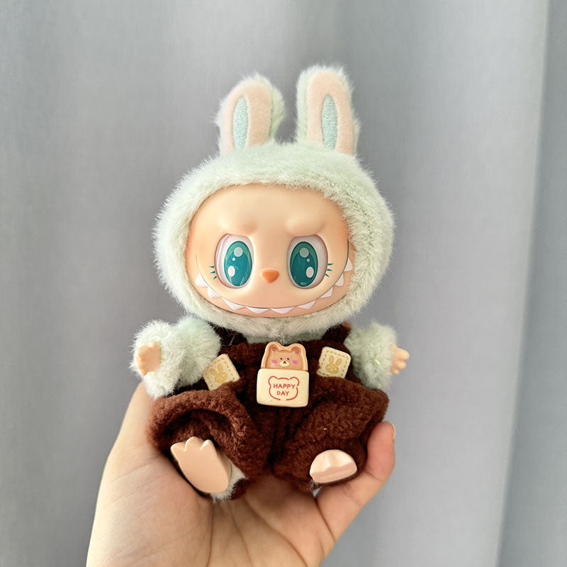 [Clothes only] First/second generation Labubu clothes pendant Labubu sitting party baby clothes skirt overalls cute