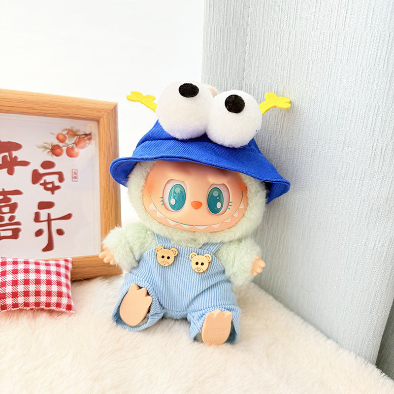 [Clothes only] First and second generation keychain Labubu clothes pendant Labubu cloth overalls Animal hat set