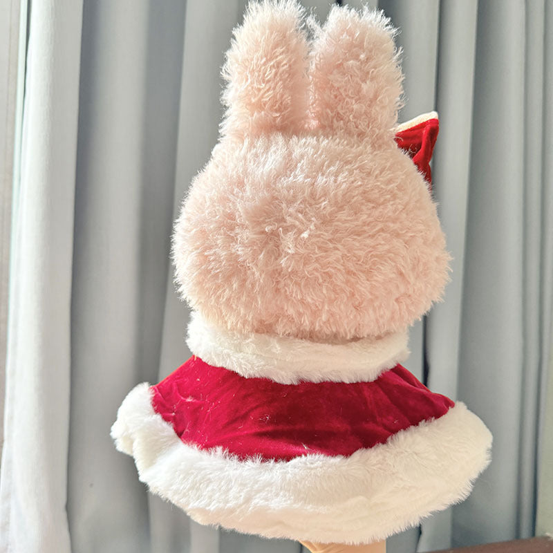 Clothes only] 38cm Labubu plush doll clothes for Labubu doll clothes queen red cape