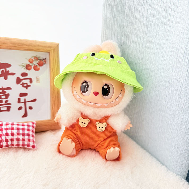 [Clothes only] First and second generation keychain Labubu clothes pendant Labubu cloth overalls Animal hat set