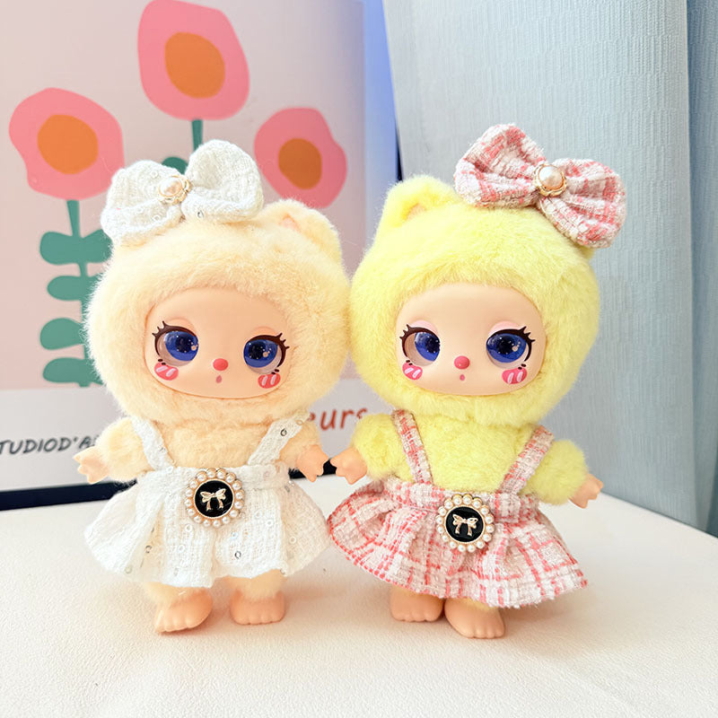 [Baby clothes only] 16cm Lila doll LUKY CAT pendant baby clothes butterfly pearl fragrant skirt set