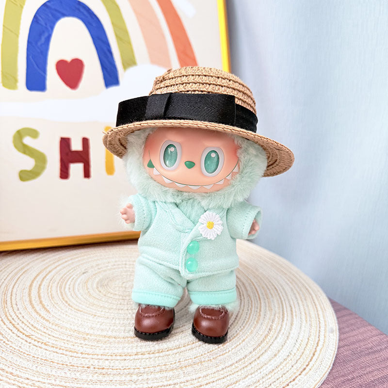 [Clothes only] One, two and three generations of Labubu clothes pendant Labubu sits on the baby clothes star with the same suit explosion