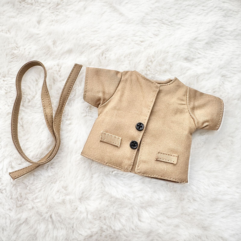 [Clothes only] First and second generation Labubu clothes pendant Labubu sitting party baby clothes long trench coat suit cute