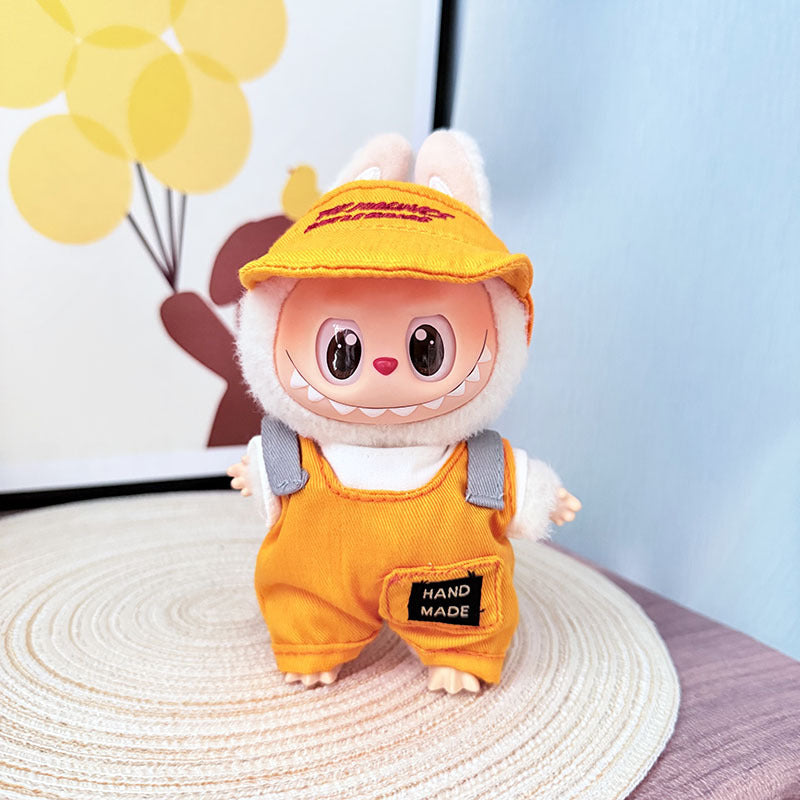 Clothes only] First and second generation Labubu clothes pendant Labubu sitting baby clothes shark bee dinosaur clothes cute