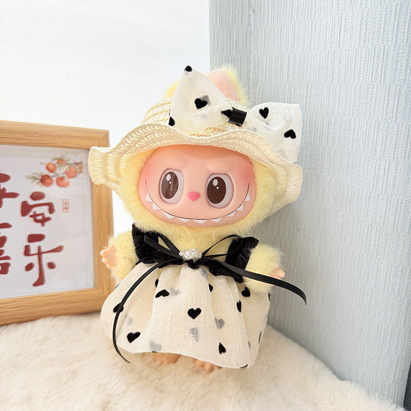 Clothes only] blind box Labubu clothes pendant Labubu baby clothes chess adventure queen baby clothes skirt cute