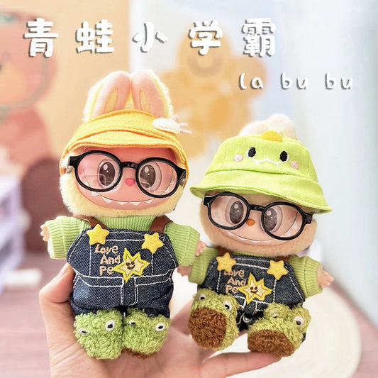 [Clothes only] First and second generation keychain Labubu clothes pendant Labubu cloth set for frog schoolboy suit