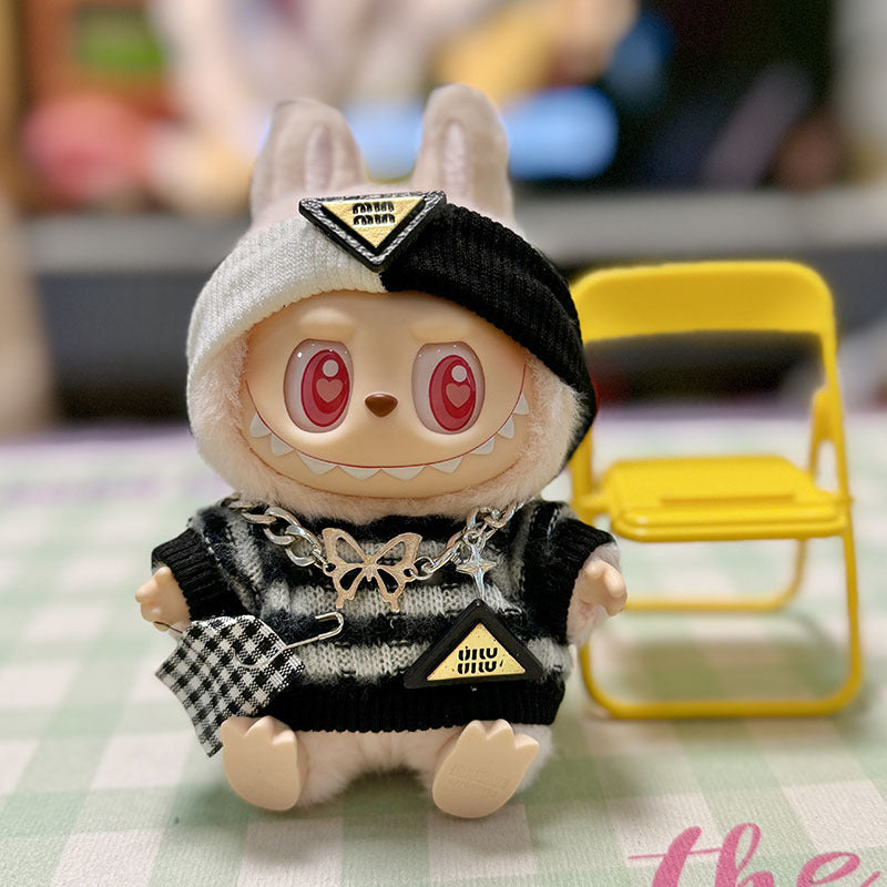 [Clothes only] First/second generation pendant Labubu clothes Labubu sitting party baby clothes trendy sweater cute