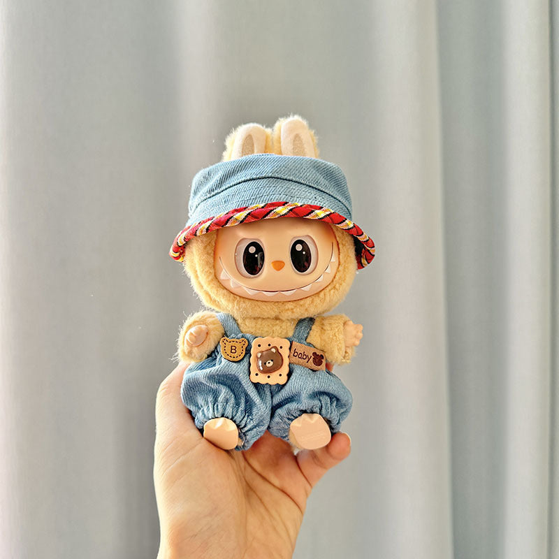 [Clothes only] First and second generation keychain Labubu clothes pendant Labubu cloth for small animal hat set cute