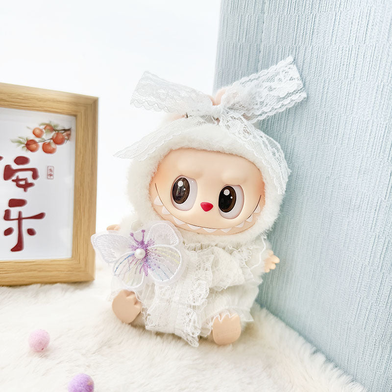 [Clothes only] First/second generation Labubu clothes pendant Labubu sitting party baby clothes butterfly flying suit