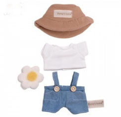[Clothes only] 17cm blind box Macaron Labubu baby pajamas feeding bottle Labubu pendant for cute