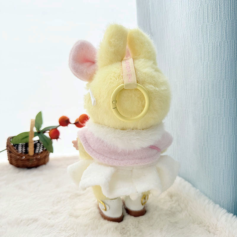 [Clothes only] First and second generation keychain Labubu clothes pendant Labubu baby clothes winter scarf hat set