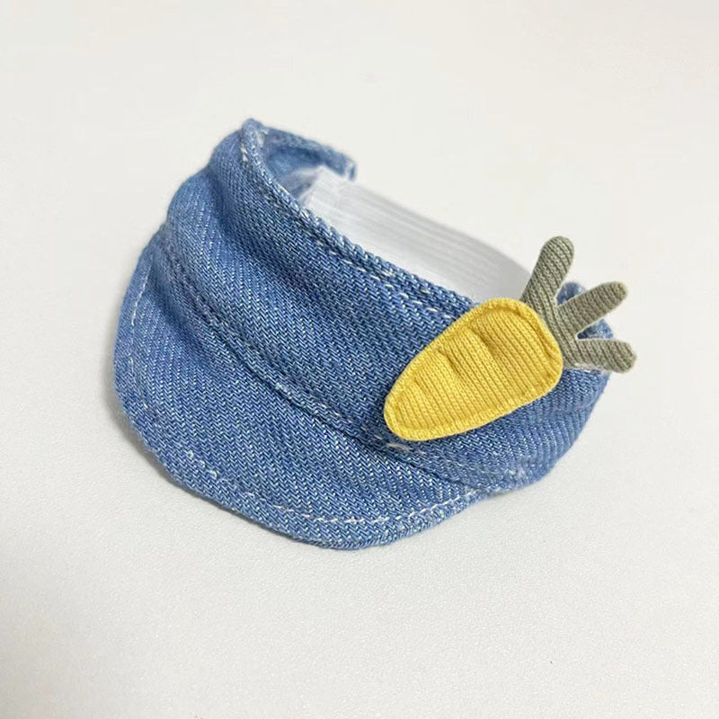 [Clothes only] 17cm blind box Labubu pendant baby clothes small animal hat Labubu trendy bucket hat accessories