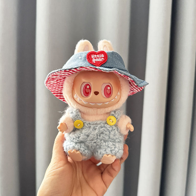 [Clothes only] First and second generation keychain Labubu clothes pendant Labubu sitting party bracelet strap sweater
