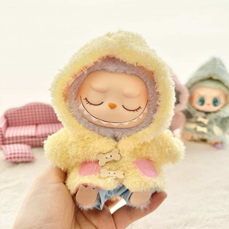 [Clothes only] First and second generation Labubu clothes pendant Labubu sitting party baby clothes bone plush coat cute