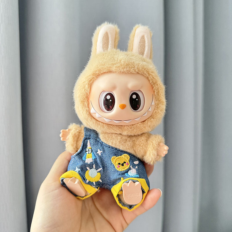 [Clothes only] First/second generation Labubu clothes pendant Labubu sitting party baby clothes skirt overalls cute
