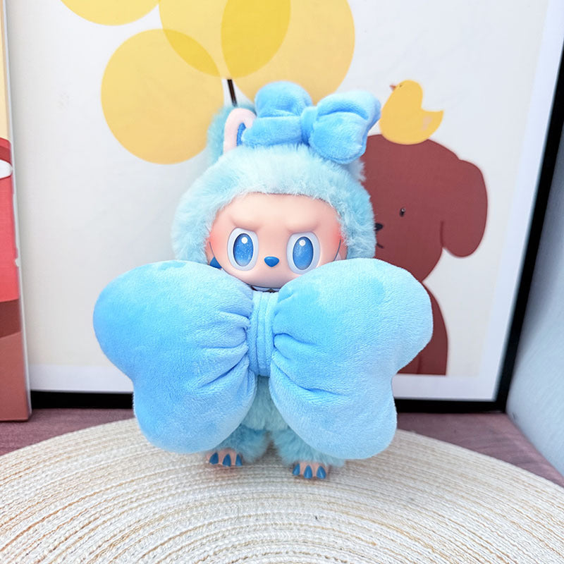 Clothes only] First and second generation Labubu clothes pendant Labubu sitting baby clothes shark bee dinosaur clothes cute