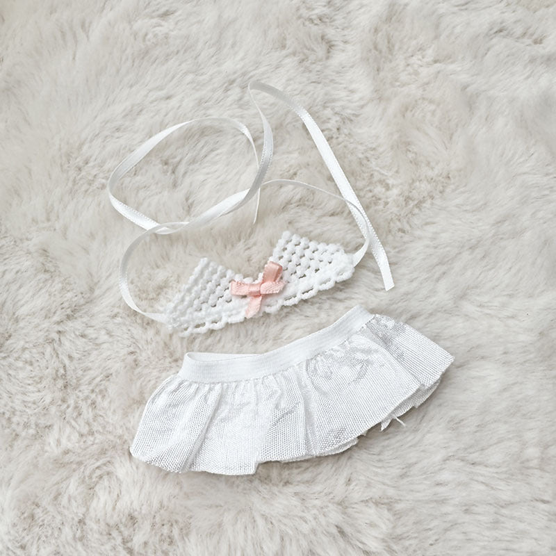 [Clothes only] First and second generation Labubu clothes pendant Labubu sitting party baby clothes swimsuit hat set cute