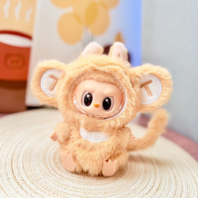 [Clothes only] 17cm Labubuwa clothes LABUBU blind box sitting party one, two or three generations of cute monkey adventure clothes