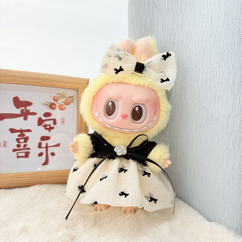 Clothes only] blind box Labubu clothes pendant Labubu baby clothes chess adventure queen baby clothes skirt cute