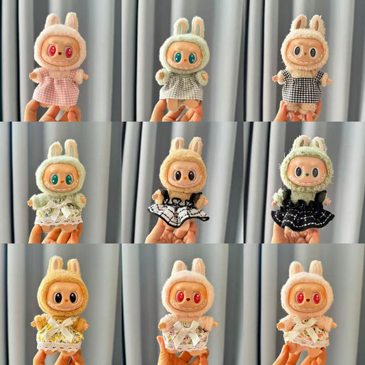 [Clothes only] First and second-generation Labubu clothes pendant, Labubu sitting party baby clothes, small skirts, a variety of options