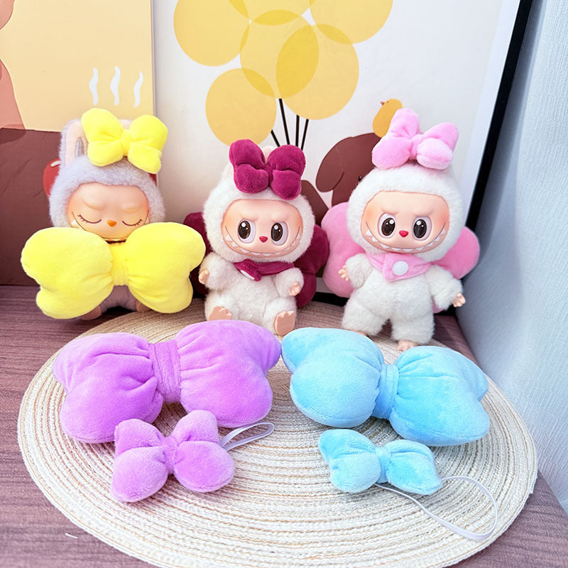 [Clothes only] One, two and three generations of keychains Labubu clothes pendant Labubu Coca-Cola angel bow