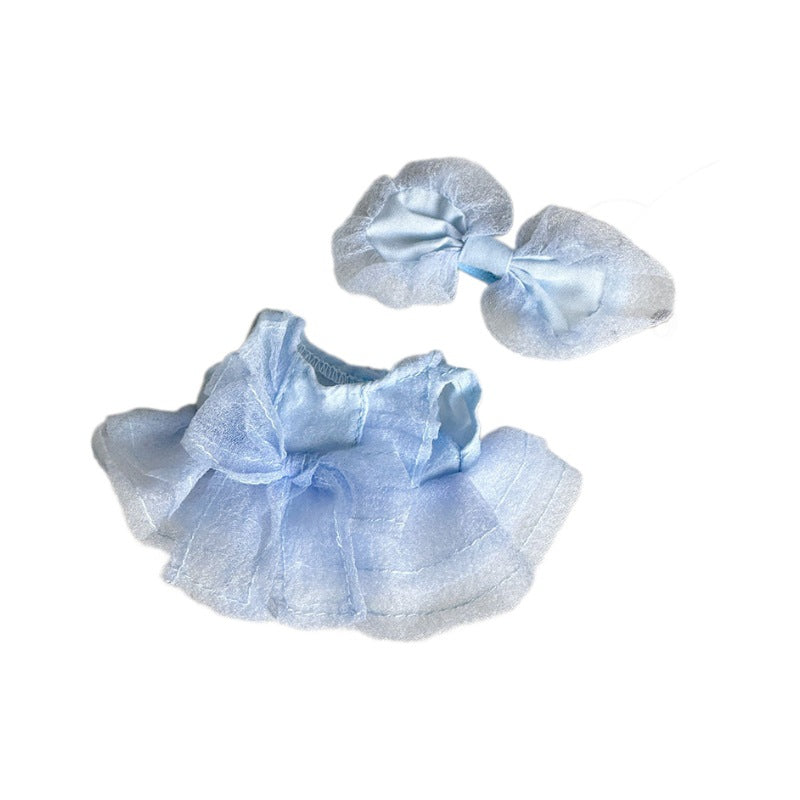 [Clothes only] First and second generation Labubu clothes pendant Labubu sitting party baby clothes 2024 fashion gauze skirt