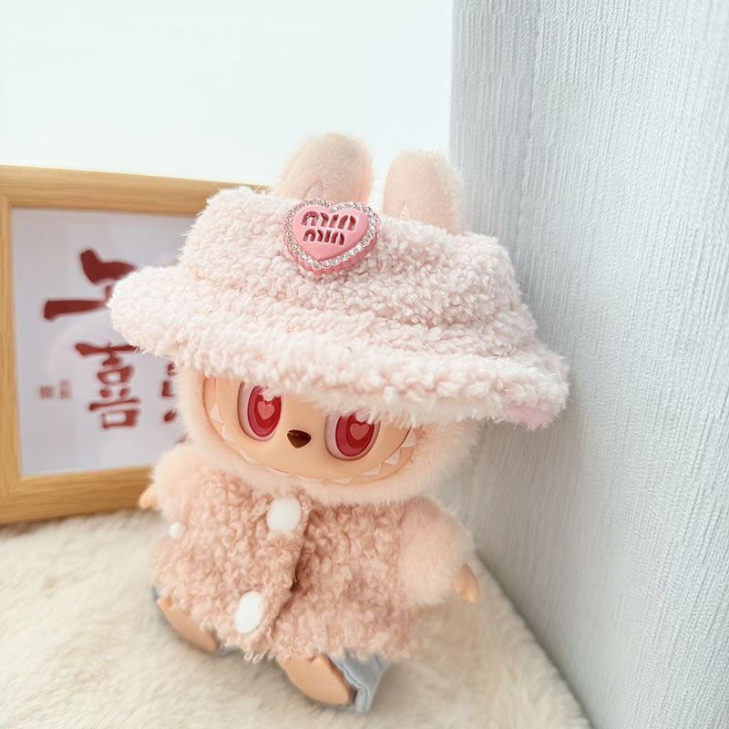 [Clothes only] First and second generation Labubu clothes pendant Labubu baby clothes, buttons, rings, vest suits, hats are cute.