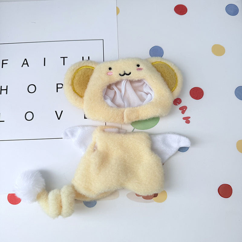 Only clothes 17cm pendant rabub clothes Internet celebrity curl tail small can set labubu doll clothes cute cute