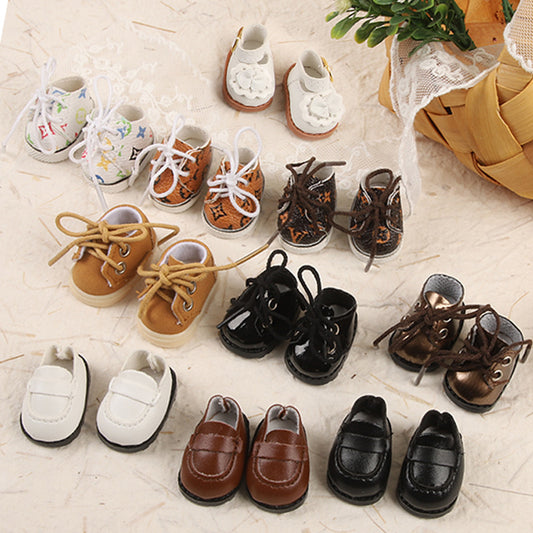 [Clothes only] 17cm blind box rabub pendant baby clothes hat shoes accessories Labubu doll printed shoes