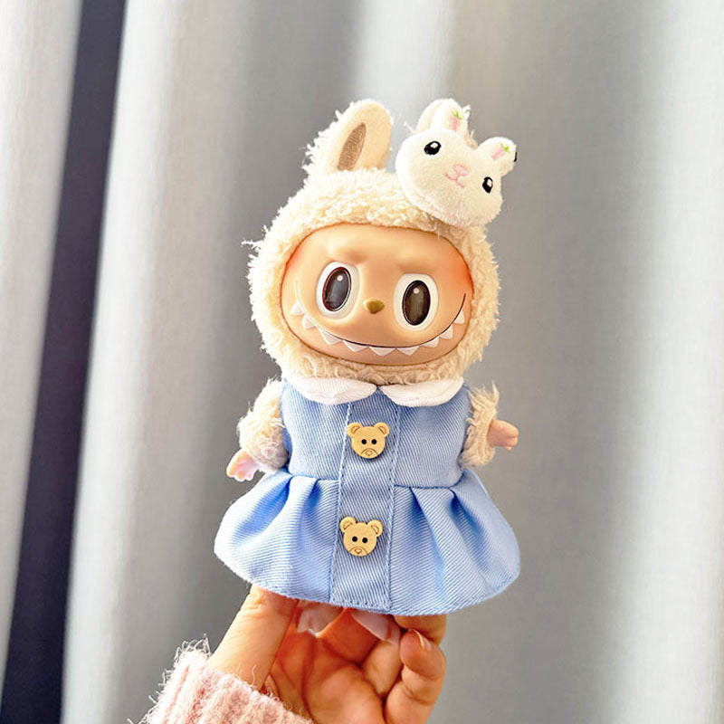 [Clothes only] First and second generation keychain Labubu clothes pendant Labubu sitting party pendant Kindergarten clothes