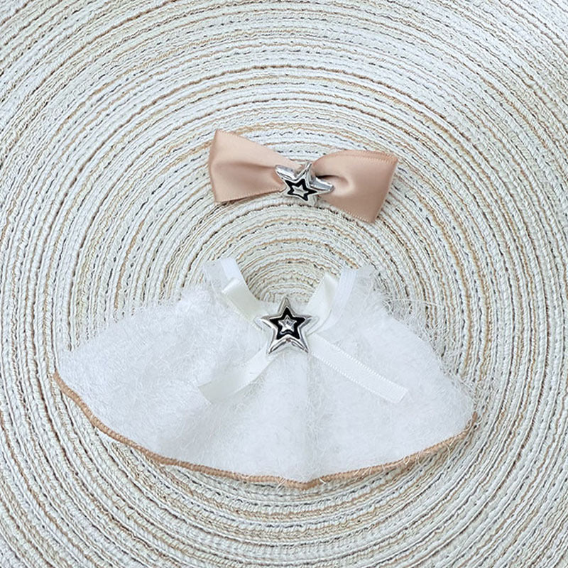 [Clothes only] First and second generation keychain Labubu clothes pendant Labubu baby clothes Frost Star skirt set