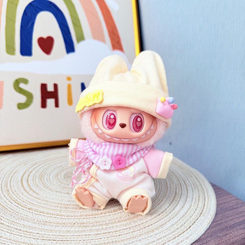 [Clothes only] One, two and three generations Labubu clothes pendant Labubu sitting baby clothes newborn baby clothes suit cute
