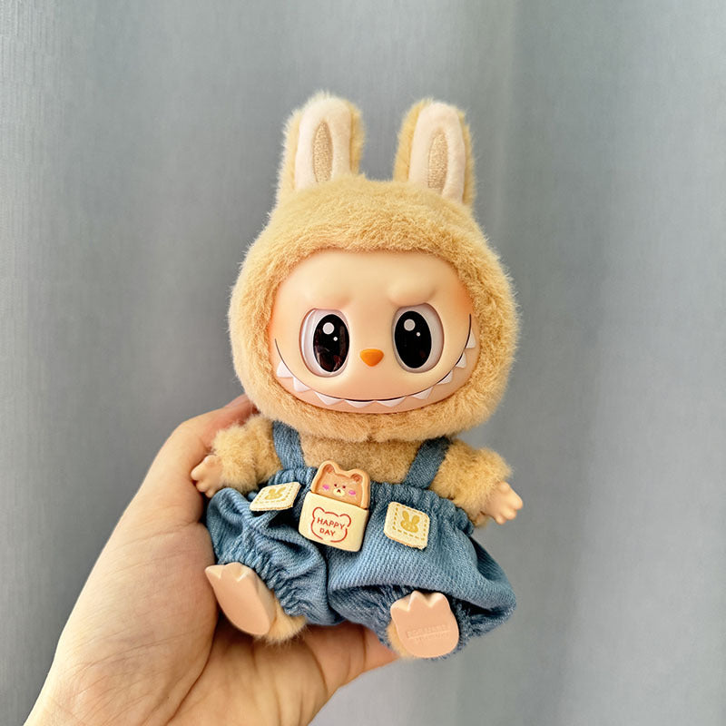 [Clothes only] First/second generation Labubu clothes pendant Labubu sitting party baby clothes skirt overalls cute