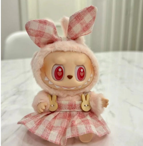 [Clothes only] Second generation blind box Labubu clothes vinyl face pendant Labubu sitting party series baby clothes cute