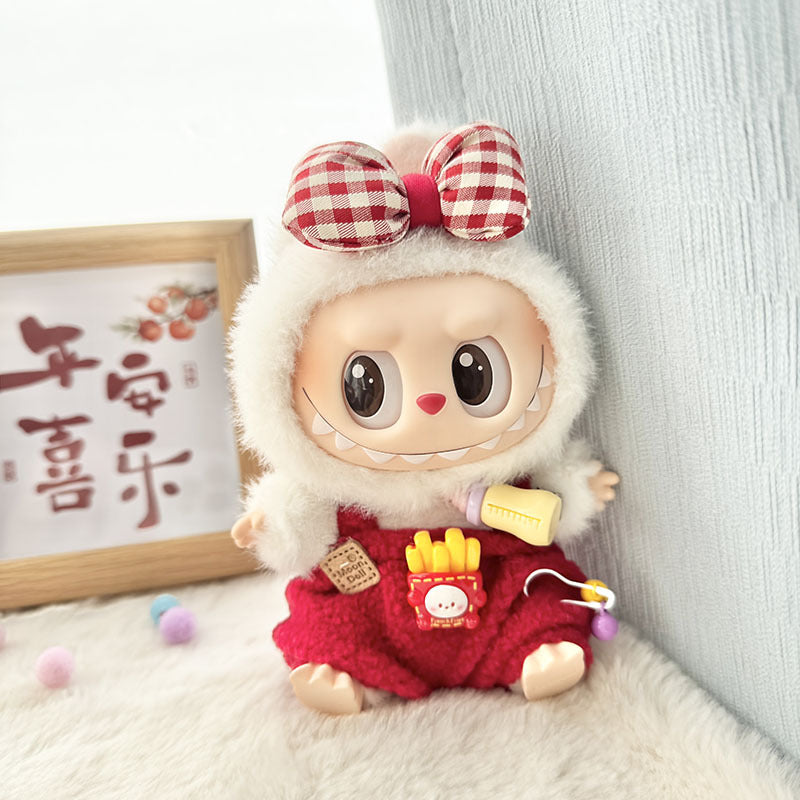 [Clothes only] First and second generation keychain Labubu clothes pendant Labubu New Year's Eve Lion and New Year's baby clothes