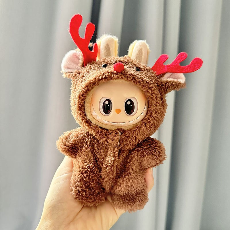 [Clothes only] First and second generation keychain Labubu clothes pendant Labubu cloth for the New Year Christmas set collection