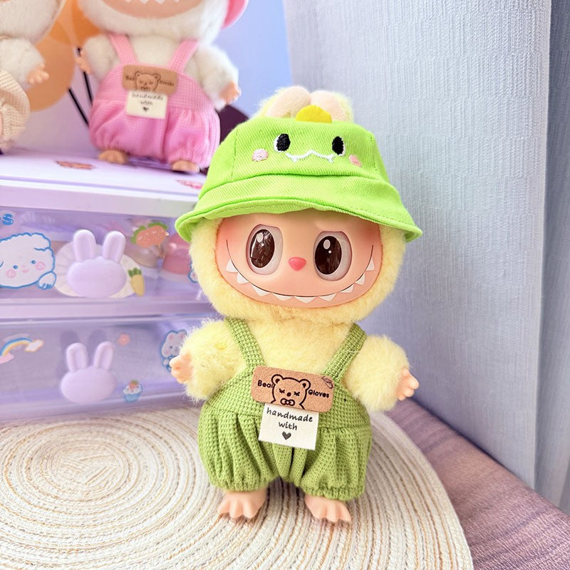 [Clothes only] First and second generation keychain Labubu clothes pendant Labubu cloth for small animal hat set cute