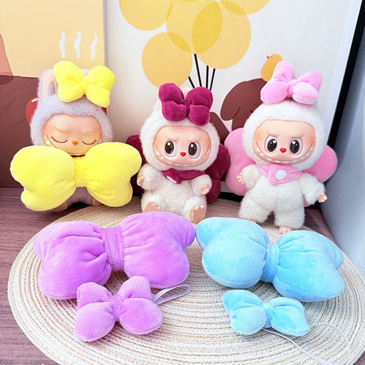 [Clothes only] One, two and three generations of keychains Labubu clothes pendant Labubu Coca-Cola angel bow