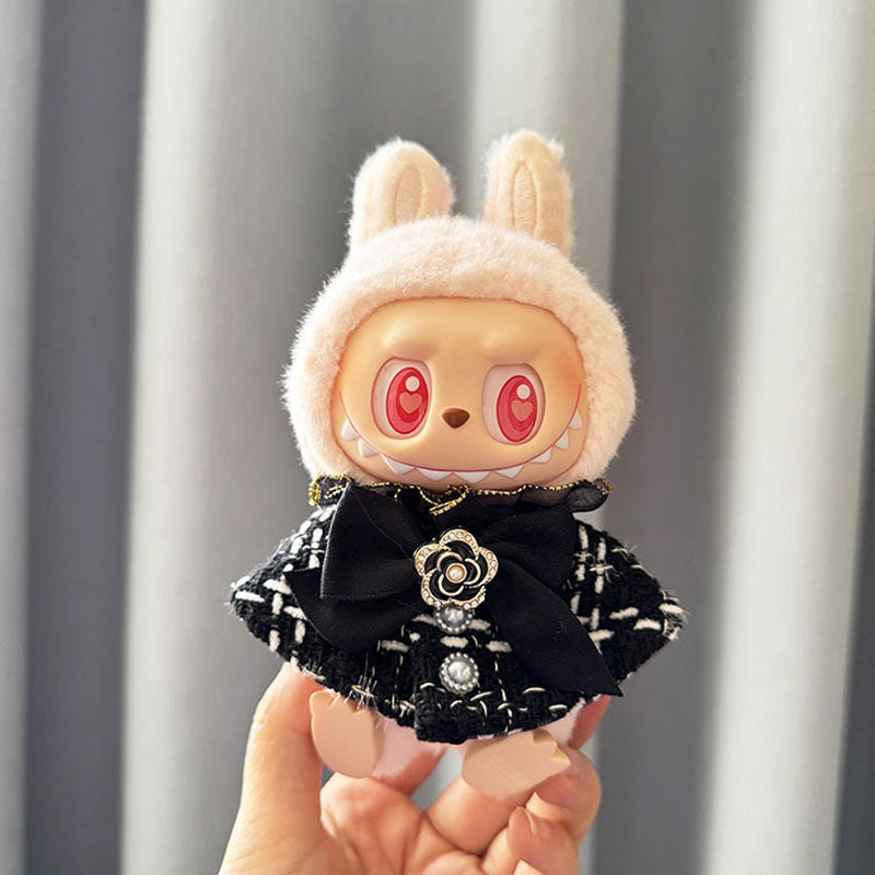 [Clothes only] First/second generation Labubu clothes pendant Labubu sitting party baby clothes fragrant luxury shawl cute