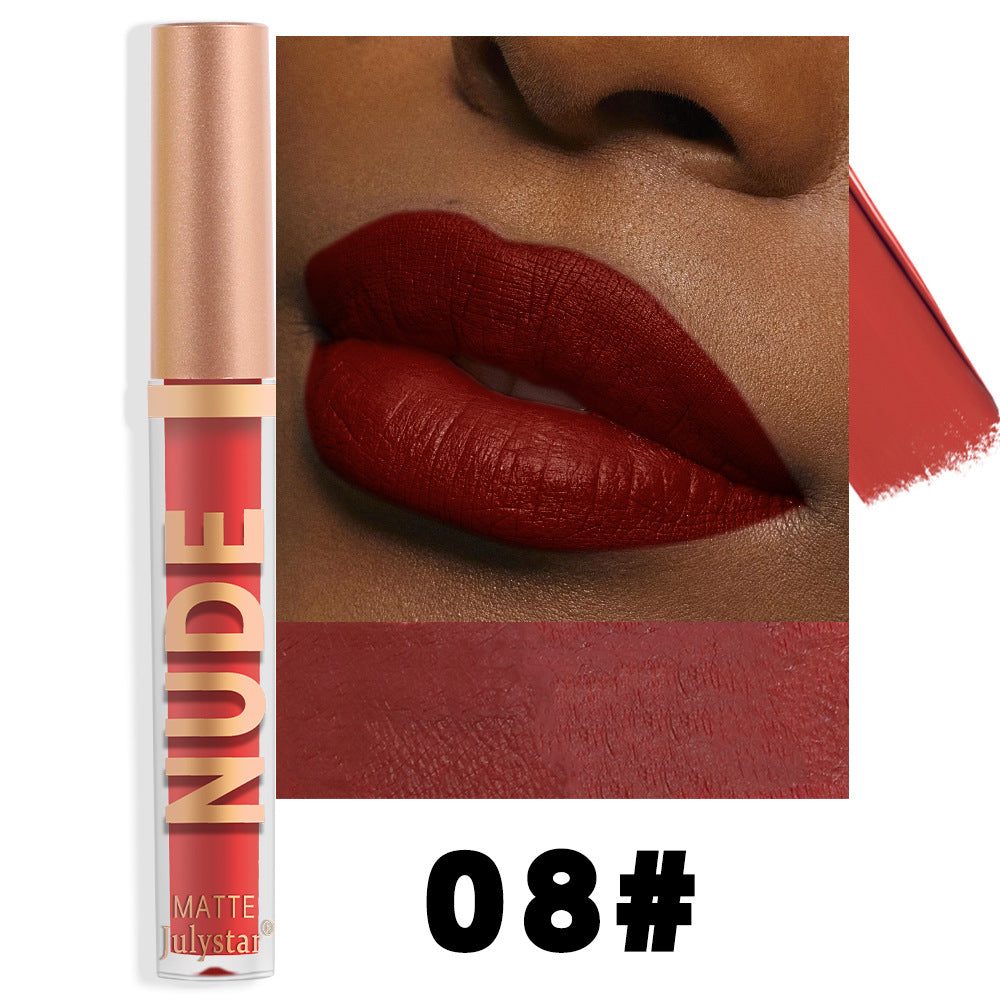 Makeup lasting non-fading non-stick cup lip glaze European and American velvet matte lipstick lip glaze