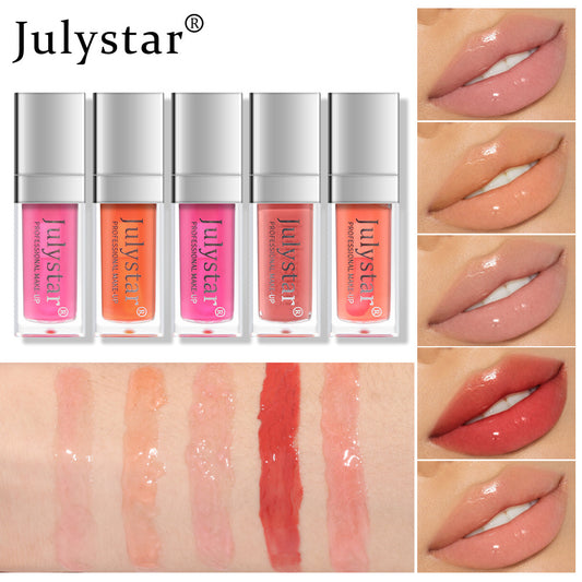 European and American moisturizing and moisturizing glass lip water light transparent lipstick lip glaze jelly lip gloss lip moisturizing oil Dudu lip oil