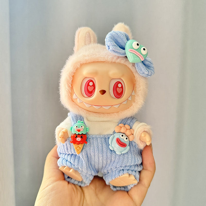 [Clothes only] 1st/2nd generation keychain Labubu baby clothes Labubu clothes cone big mouth fish overalls pants