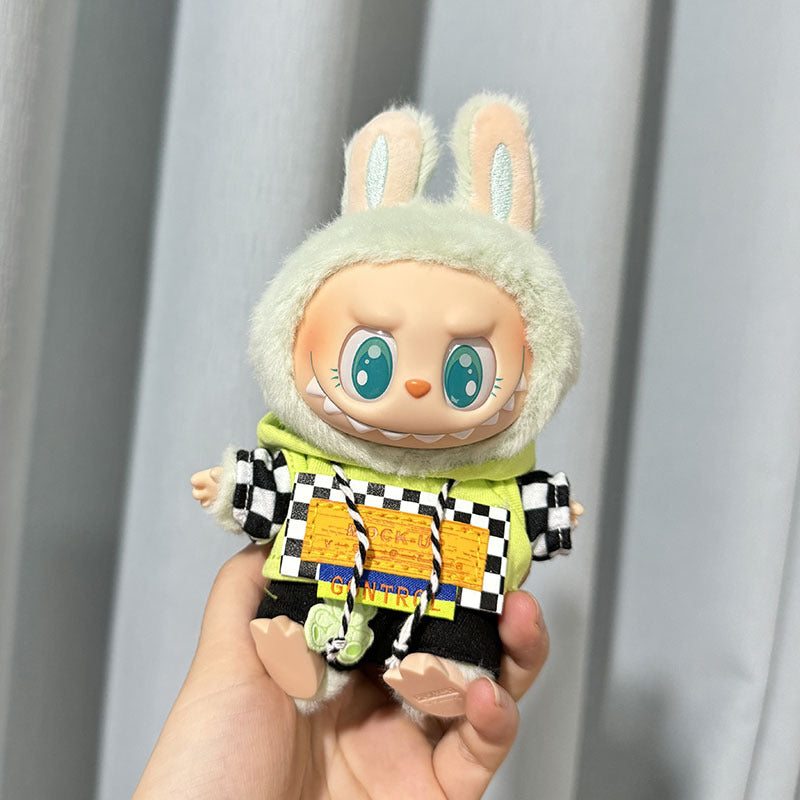 [Clothes only] First and second generation Labubu clothes pendant Labubu sitting party baby clothes fluorescent bear flying clothes
