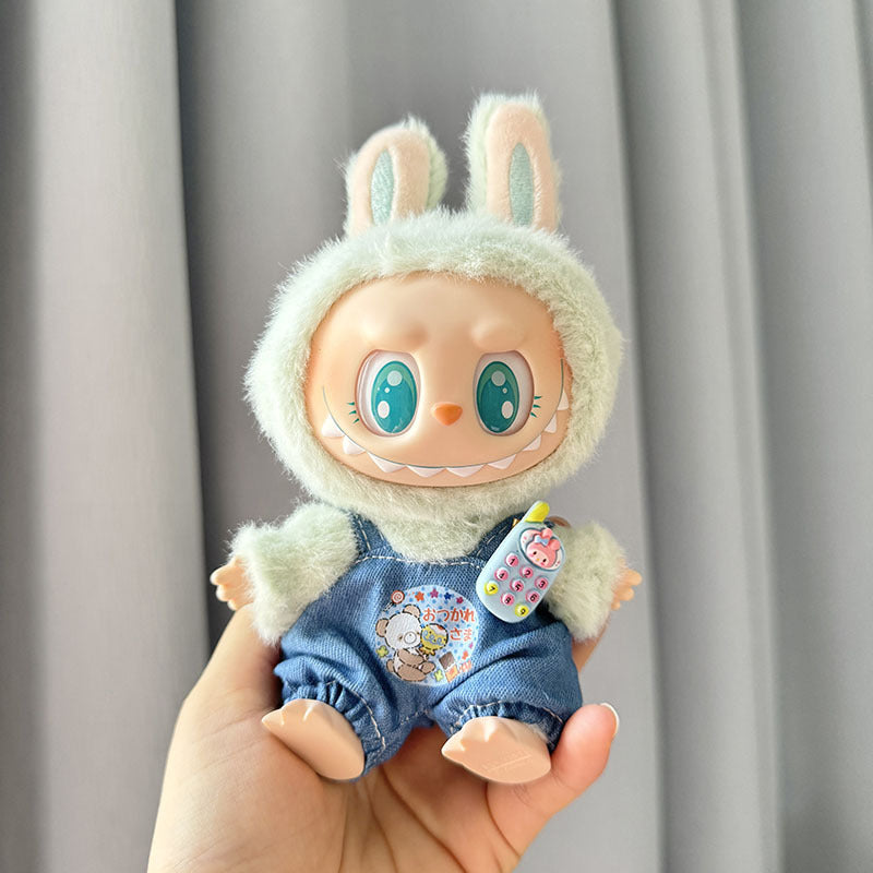 [Clothes only] First/second generation Labubu clothes pendant Labubu sitting party baby clothes skirt overalls cute