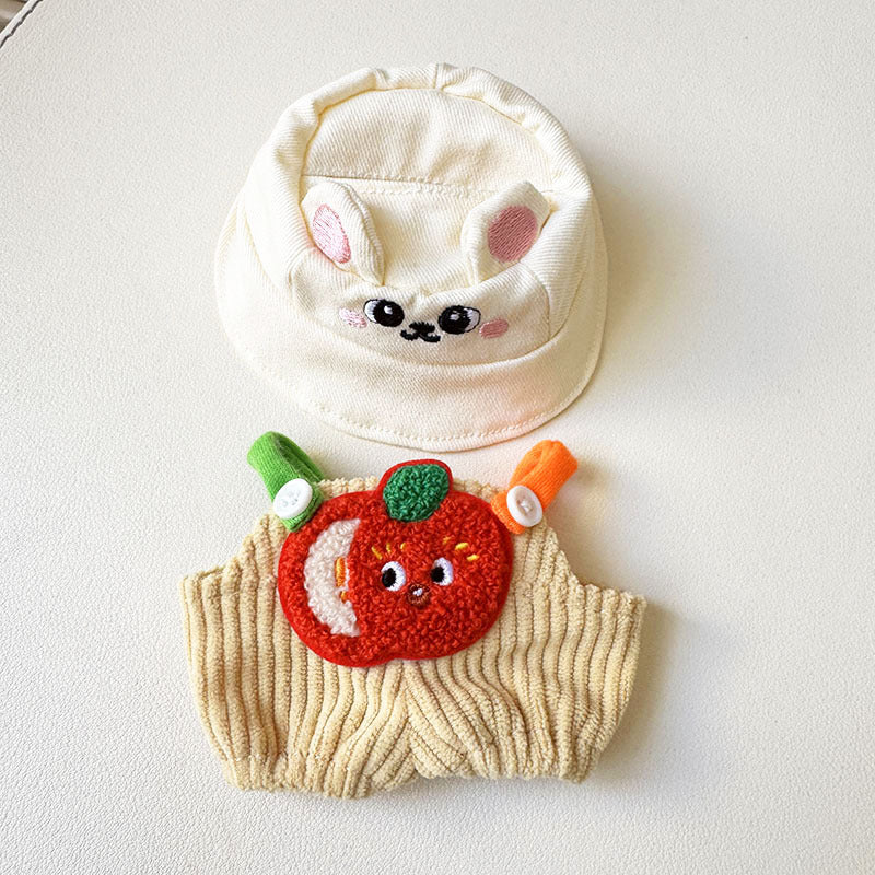 [Clothes only] First and second generation keychain Labubu clothes pendant Labubu pit strip fruit animal overalls cute