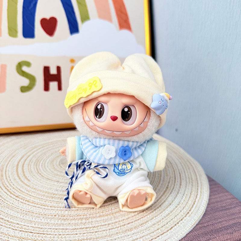 [Clothes only] One, two and three generations Labubu clothes pendant Labubu sitting baby clothes newborn baby clothes suit cute