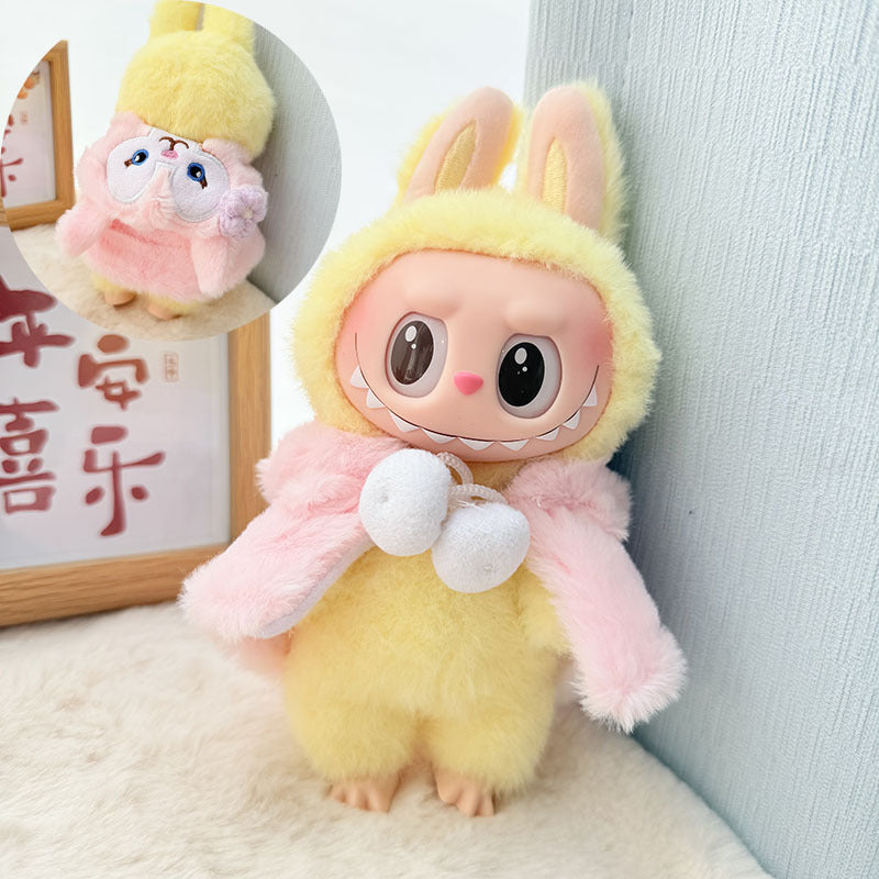 Clothes only] blind box Labubu clothes pendant Labubu baby clothes chess adventure queen baby clothes skirt cute
