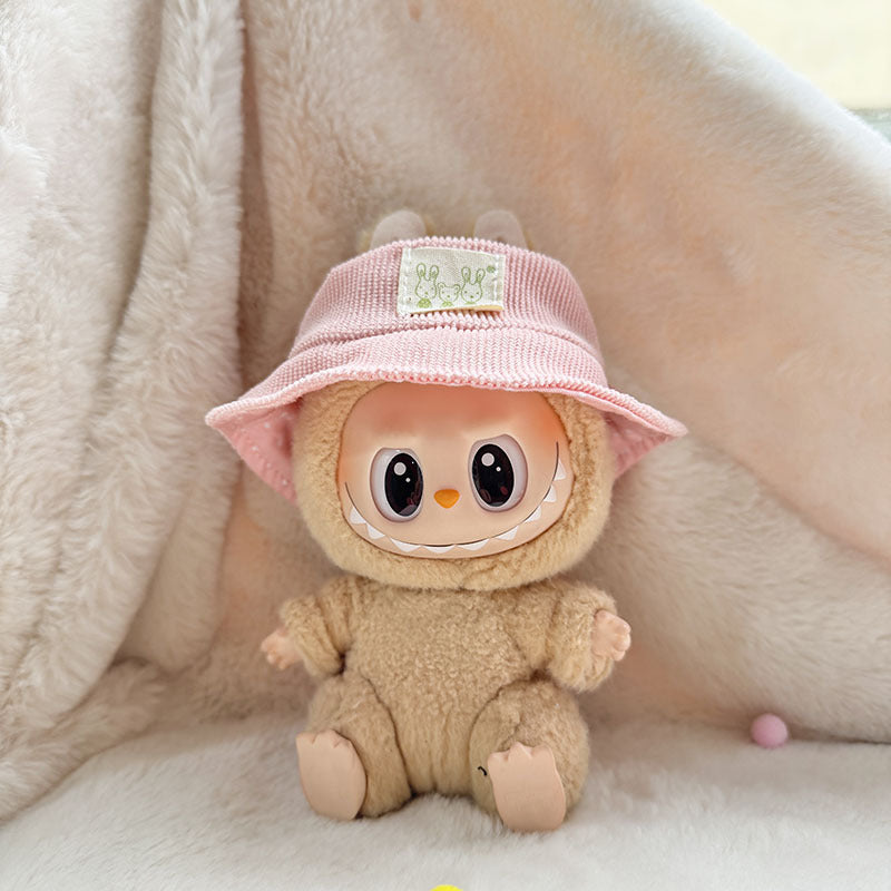 [Clothes only] First and second generation keychain Labubu clothes pendant Labubu bottle overalls + hat set